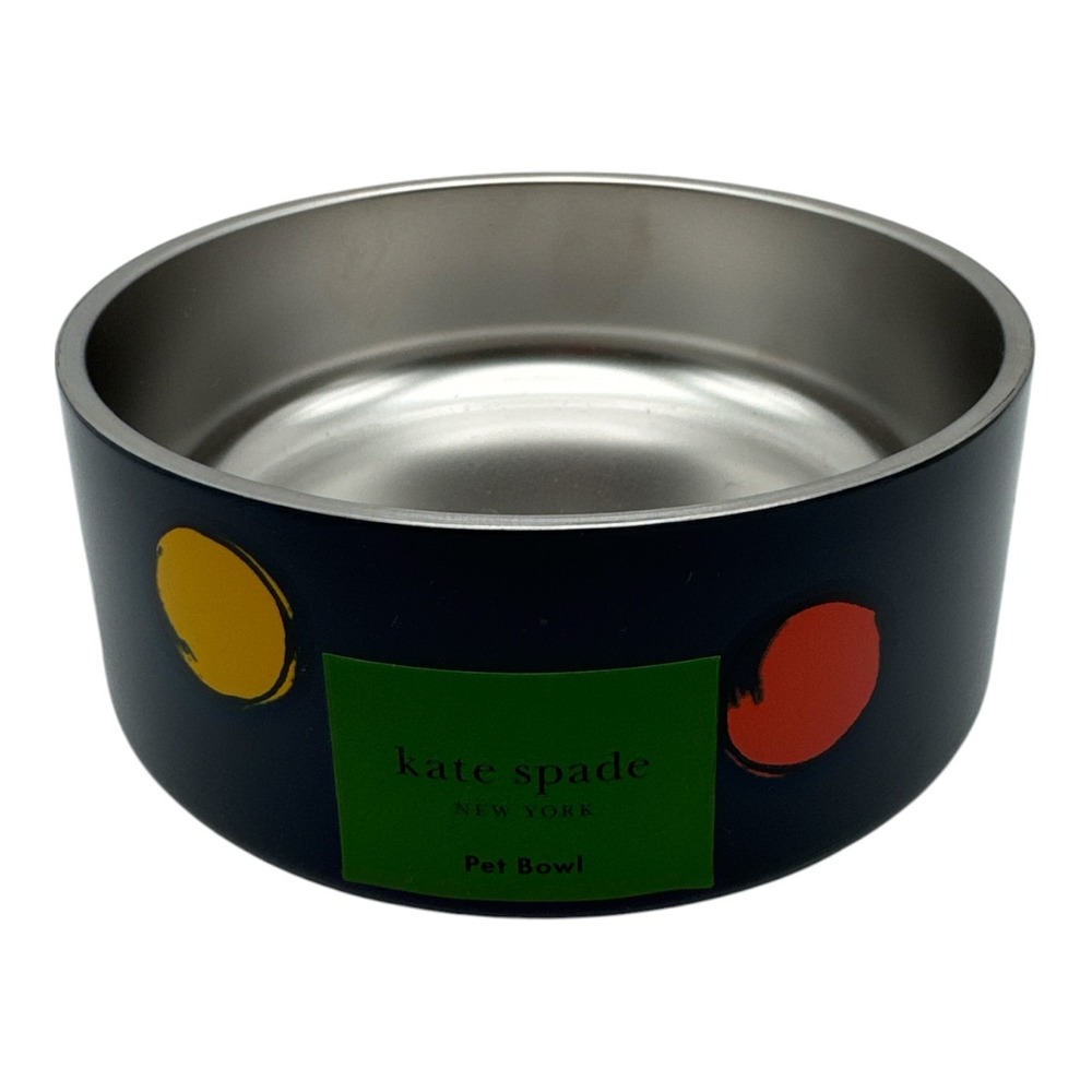 Kate Spade Watercolor Dot Pet Dog Bowl ~ 16 oz Non-Slip ~ NWT